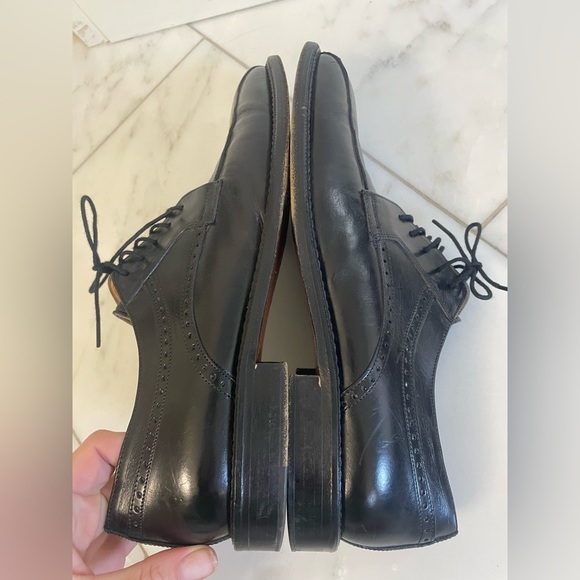 Rangoni Firenze Black Italian Leather Men’s Oxford Dress Shoe size 9 - Picture 8 of 11